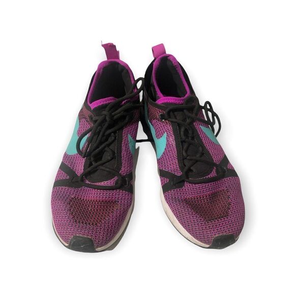 Nike Dual Racer Knit Womens Running Shoes Size 8‎ Sneakers Fuschia - Picture 2 of 10